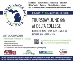Great Lakes Bay Job Fair @ Delta College Main Campus, Pioneer Gym